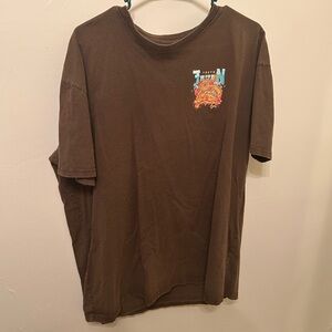 Men's Brown Graphic Tee